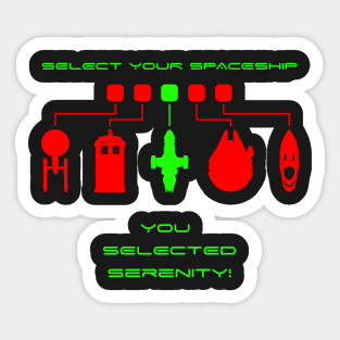 SELECT SERENITY Sticker